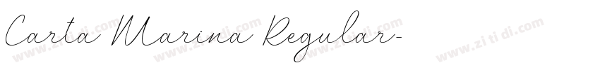 Carta Marina Regular字体转换